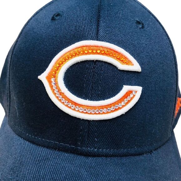 Chicago Bears Embroidered Gem Ventilating Eyelets Flex Hat - Picture 3 of 7